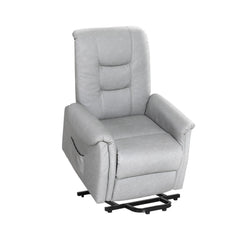 Artiss Recliner Chair Lift Assist Chair Grey Leather Furniture > Bar Stools & Chairs RECLINER-A17-PU-GY Online Furniture