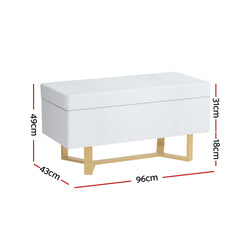 Artiss Storage Ottoman Blanket Box Criss-cross Linen White Furniture > Living Room > Ottomans & Footstools OTM-RTA-08-CRO-WH Online Furniture