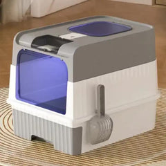 Automatic UV Sterilizing Cat Litter Box -Enclosed Design, Odor Control, and UV Germicidal Technology Pet Care > Cat Supplies > Cat Furniture V888-ELOSUNG10169 Online Furniture