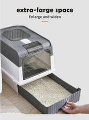 Automatic UV Sterilizing Cat Litter Box -Enclosed Design, Odor Control, and UV Germicidal Technology Pet Care > Cat Supplies > Cat Furniture V888-ELOSUNG10169 Online Furniture