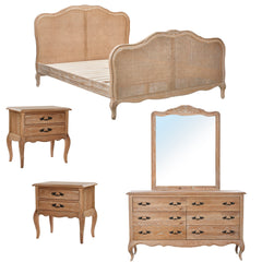 Bali 5pc King Bed Suite Bedside Dresser Bedroom Rattan Furniture Package Oak Furniture > Bedroom V315-VHNB-ESTE-KDM-KIT Online Furniture