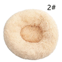 Calming Donut Pet Bed -Soft Faux Fur, Anti-Anxiety Fluffy Round Bed for Cats and Small Dogs (Apricot)40cm Pet Care > Dog Supplies > Dog Beds V888-ELOSUNG10273 Online Furniture