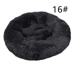 Calming Donut Pet Bed -Soft Faux Fur, Anti-Anxiety Fluffy Round Bed for Cats and Small Dogs (Black)40cm Pet Care > Dog Supplies > Dog Beds V888-ELOSUNG10285 Online Furniture