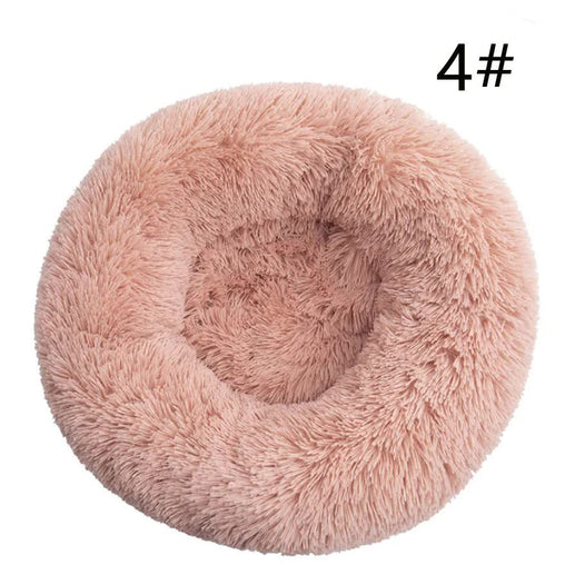 Calming Donut Pet Bed -Soft Faux Fur, Anti-Anxiety Fluffy Round Bed for Cats and Small Dogs (Blush Pink)50cm Pet Care > Dog Supplies > Dog Beds V888-ELOSUNG10268 Online Furniture