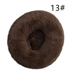 Calming Donut Pet Bed -Soft Faux Fur, Anti-Anxiety Fluffy Round Bed for Cats and Small Dogs (Coffee)40cm Pet Care > Dog Supplies > Dog Beds V888-ELOSUNG10277 Online Furniture