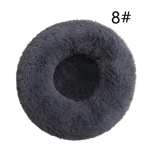 Calming Donut Pet Bed -Soft Faux Fur, Anti-Anxiety Fluffy Round Bed for Cats and Small Dogs (Dark Gray)40cm Pet Care > Dog Supplies > Dog Beds V888-ELOSUNG10279 Online Furniture