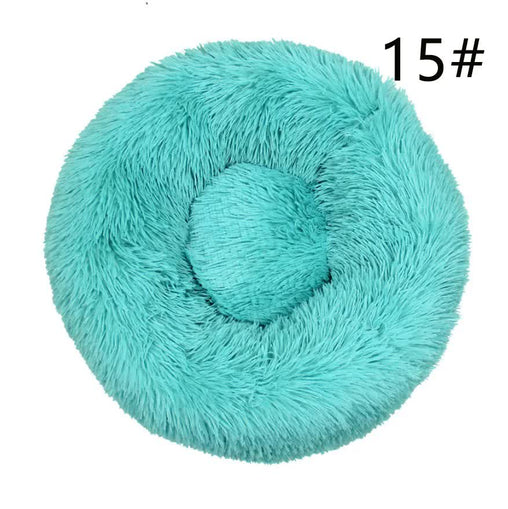 Calming Donut Pet Bed -Soft Faux Fur, Anti-Anxiety Fluffy Round Bed for Cats and Small Dogs (emerald green)40cm Pet Care > Dog Supplies > Dog Beds V888-ELOSUNG10293 Online Furniture