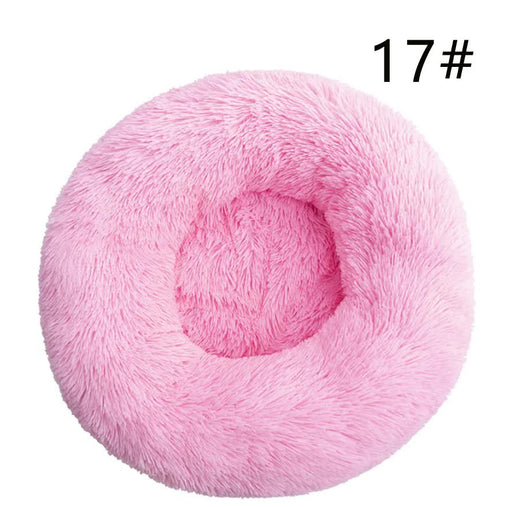 Calming Donut Pet Bed -Soft Faux Fur, Anti-Anxiety Fluffy Round Bed for Cats and Small Dogs (Pink)40cm Pet Care > Dog Supplies > Dog Beds V888-ELOSUNG10269 Online Furniture