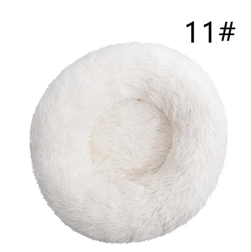 Calming Donut Pet Bed -Soft Faux Fur, Anti-Anxiety Fluffy Round Bed for Cats and Small Dogs (White)40cm Pet Care > Dog Supplies > Dog Beds V888-ELOSUNG10271 Online Furniture