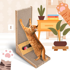 Cat Scratcher Pad L Shape Scratching Board Post Cardboard Cat Scratcher Indoor Kitten Scratch Pet Care > Cat Supplies V324-PET-SCRBOARD Online Furniture