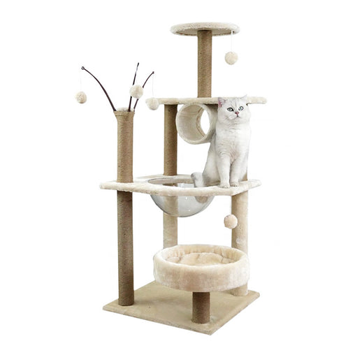 Cat Tree Scratching Post Scratcher Tower Condo House Furniture Bed Stand Pet Care > Cat Supplies V488-PCFM-BG Online Furniture