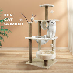 Cat Tree Scratching Post Scratcher Tower Condo House Furniture Bed Stand Pet Care > Cat Supplies V488-PCFM-BG Online Furniture