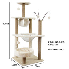 Cat Tree Scratching Post Scratcher Tower Condo House Furniture Bed Stand Pet Care > Cat Supplies V488-PCFM-BG Online Furniture