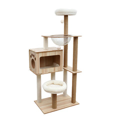 Cat Tree Scratching Post Trees Scratcher Tower Condo House Furniture Pet Care > Cat Supplies V488-PCFM-B Online Furniture