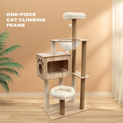 Cat Tree Scratching Post Trees Scratcher Tower Condo House Furniture Pet Care > Cat Supplies V488-PCFM-B Online Furniture