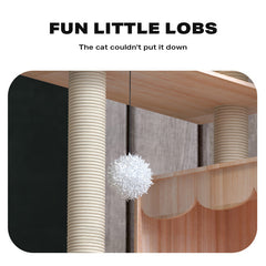 Cat Tree Scratching Post Trees Scratcher Tower Condo House Furniture Pet Care > Cat Supplies V488-PCFM-B Online Furniture