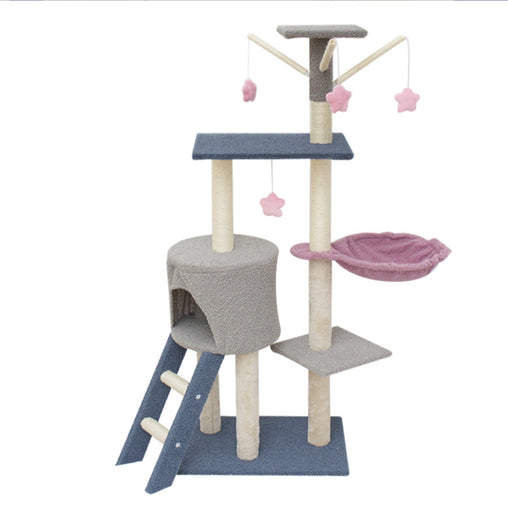 Cat Tree Tower Scratching Post  House Bed Pet Care > Cat Supplies V488-PCPF-BU Online Furniture