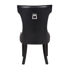 Century 2X Dining Chair Black Pu Wooden Legs Furniture > Dining V43-DC-CNTRY Online Furniture