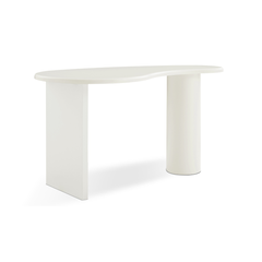 Cobble White Office Desk Furniture > Office V80-PBLE-D140-WHT Online Furniture