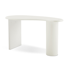 Cobble White Office Desk Furniture > Office V80-PBLE-D140-WHT Online Furniture