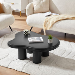 Colton Black Coffee Table Furniture > Living Room V80-CLUD-CT-BLK Online Furniture