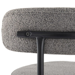 Contemporary Grey Boucle Elsa Low Bar Stools Furniture > Bar Stools & Chairs > Table & Bar Stools V264-DNC-417B-MGR-02-1 Online Furniture