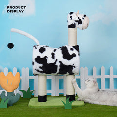 Cow Cat Tree Scratching Post Scratcher Tower Condo House Hanging Toys 86cm Condition: Brand New Pet Care > Cat Supplies V488-Z1A00044 Online Furniture