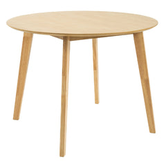 Cusco 100cm Round Dining Table Scandinavian Style Solid Rubberwood Natural Furniture > Dining V315-VOD-CUSC-02 Online Furniture