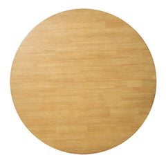 Cusco 100cm Round Dining Table Scandinavian Style Solid Rubberwood Natural Furniture > Dining V315-VOD-CUSC-02 Online Furniture