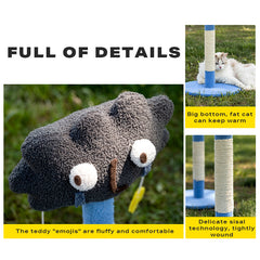 Cute emoticon cat scratching post toy cat tree Pet Care > Cat Supplies V488-PCCFE-CF Online Furniture