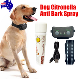 Dog Citronella Anti Bark Spray Collar Training Stop Barking Humane Rechargeable