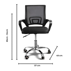 EKKIO Ergonomic Office Chair with Breathable Mesh Design and Lumbar Back Support (Black) EK-OC-104-JF Furniture > Office V227-2997386001992 Online Furniture