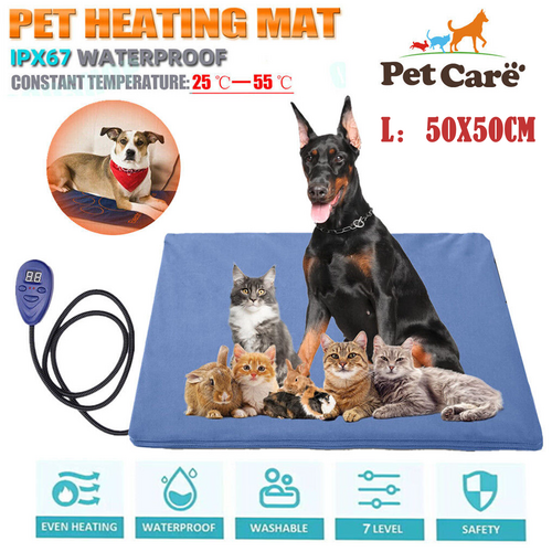 Electric Pet Heat Pad: Waterproof Heating Mat for Cat Dog Bed | Chew Resistant L Pet Care > Dog Supplies > Dog Beds V201-W13049071 Online Furniture