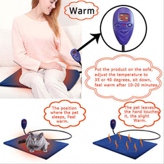 Electric Pet Heat Pad: Waterproof Heating Mat for Cat Dog Bed | Chew Resistant L Pet Care > Dog Supplies > Dog Beds V201-W13049071 Online Furniture