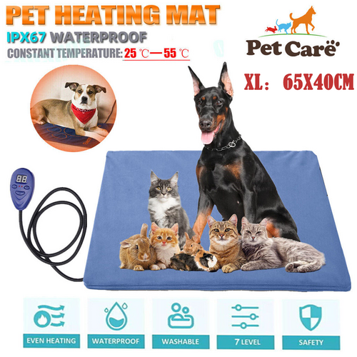 Electric Pet Heat Pad: Waterproof Heating Mat for Cat Dog Bed | Chew Resistant XL Pet Care > Dog Supplies > Dog Beds V201-W13049076 Online Furniture