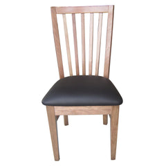 Fairmont 6pc Set Dining Chair PU Leather Seat Slat Back Solid Oak Timber Wood Furniture > Dining V315-CLR01-PUB-SMK-6PC-KIT Online Furniture