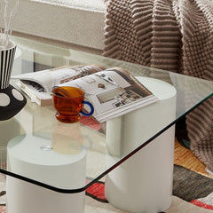 Gabby Glass Coffee Table Furniture > Living Room V80-GBRL-GLS-CT Online Furniture