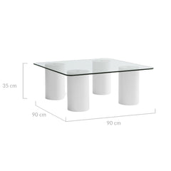 Gabby Glass Coffee Table Furniture > Living Room V80-GBRL-GLS-CT Online Furniture