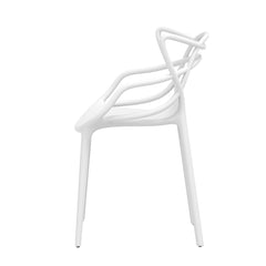 Gardeon 4PC Outdoor Dining Chairs PP Portable Stackable Chair Patio Furniture White Furniture > Outdoor > Outdoor Chairs ODF-CHAIR-PP601-WH-4X Online Furniture