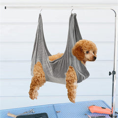 Gray Pet Dog Cat Grooming Bag Hammock Helper Restraint Bags for Bathing Trimming Nail L Pet Care > Cat Supplies > Cat Furniture V201-W12080814 Online Furniture