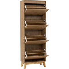 Hirado Tall Shoe Cabinet - Natural Furniture > Living Room > Shoe Storage V656-372069 Online Furniture