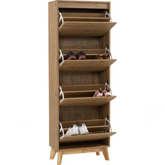 Hirado Tall Shoe Cabinet - Natural Furniture > Living Room > Shoe Storage V656-372069 Online Furniture