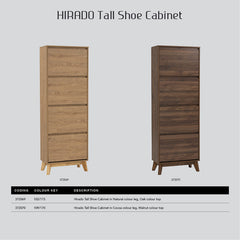 Hirado Tall Shoe Cabinet - Natural Furniture > Living Room > Shoe Storage V656-372069 Online Furniture