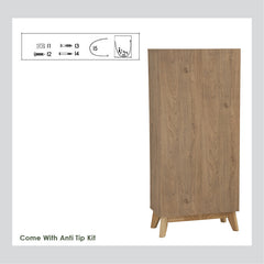 Hirado Tall Shoe Cabinet - Natural Furniture > Living Room > Shoe Storage V656-372069 Online Furniture