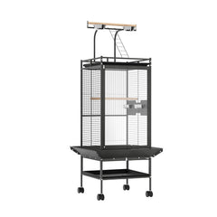 i.Pet Bird Cage Large Cages 155cm Parrot Aviary Stand-Alone Budgie Wheels Castor Pet Care > Bird > Bird Cages & Stands PET-BIRDCAGE-H155-BK Online Furniture