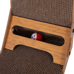 i.Pet Cat Scratching Board Scratcher Cardboard Kitten Indoor Climbing Toy Catnip Pet Care > Cat Supplies PET-SCRATCH-L62-BR Online Furniture