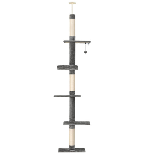 i.Pet Cat Tree 290cm Tower Scratching Post Scratcher Floor to Ceiling Cats Bed Pet Care > Cat Supplies PET-CAT-POLE-GRWH Online Furniture