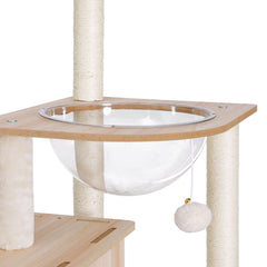 i.Pet Cat Tree Tower Scratching Post Scratcher 142cm Wood Bed Condo House Pet Care > Cat Supplies > Cat Furniture PET-CAT-WOOD142-BE Online Furniture