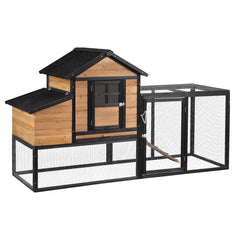 i.Pet Chicken Coop Rabbit Hutch Extra Large Wooden Run Cage Bunny House Outdoor Pet Care > Coops & Hutches > Small Animal Habitats & Cages PET-CH-192-BK-AB Online Furniture