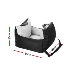 i.Pet Dog Car Seat Booster Cover Dog Bed Portable Waterproof Belt Non Slip Pet Care > Dog Supplies PET-COVER-55X55-BK Online Furniture